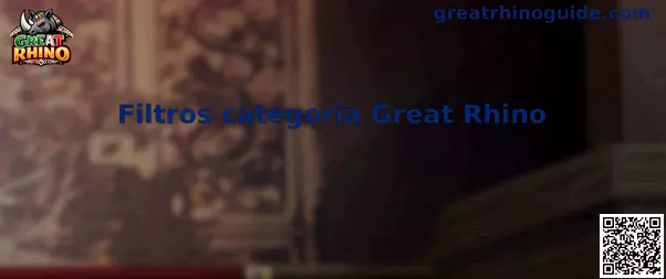 Filtros categoria Great Rhino