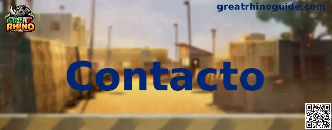 Página de contacto y asistencia de Great Rhino