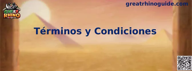 Términos y Condiciones de Great Rhino